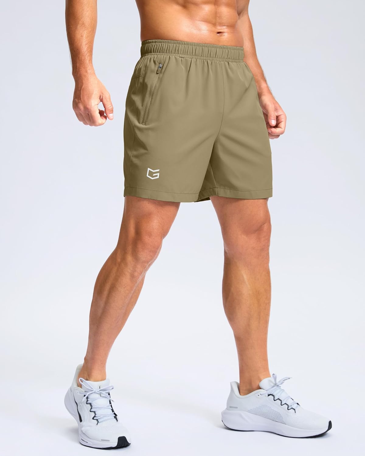 Detalle de G Gradual Men's Running Shorts, 5", 7" & 9" Options, Zipper Pockets, UPF 50+