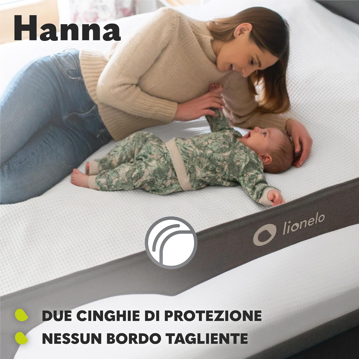 Thumbnail 2 de Lionelo Hanna Sponda letto universale con barriera protettiva, altezza 65 cm e reclinazione fino a 180°