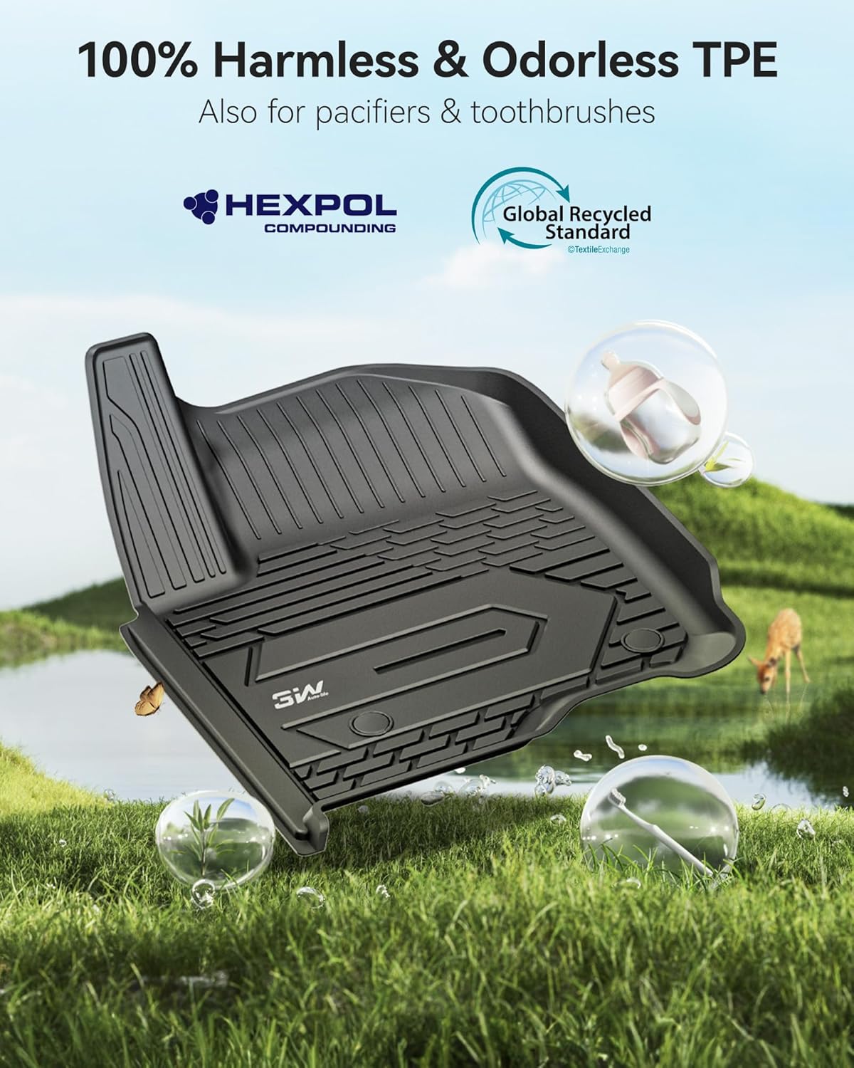 Thumbnail 6 de 3W Floor Mats 2nd Row TPE