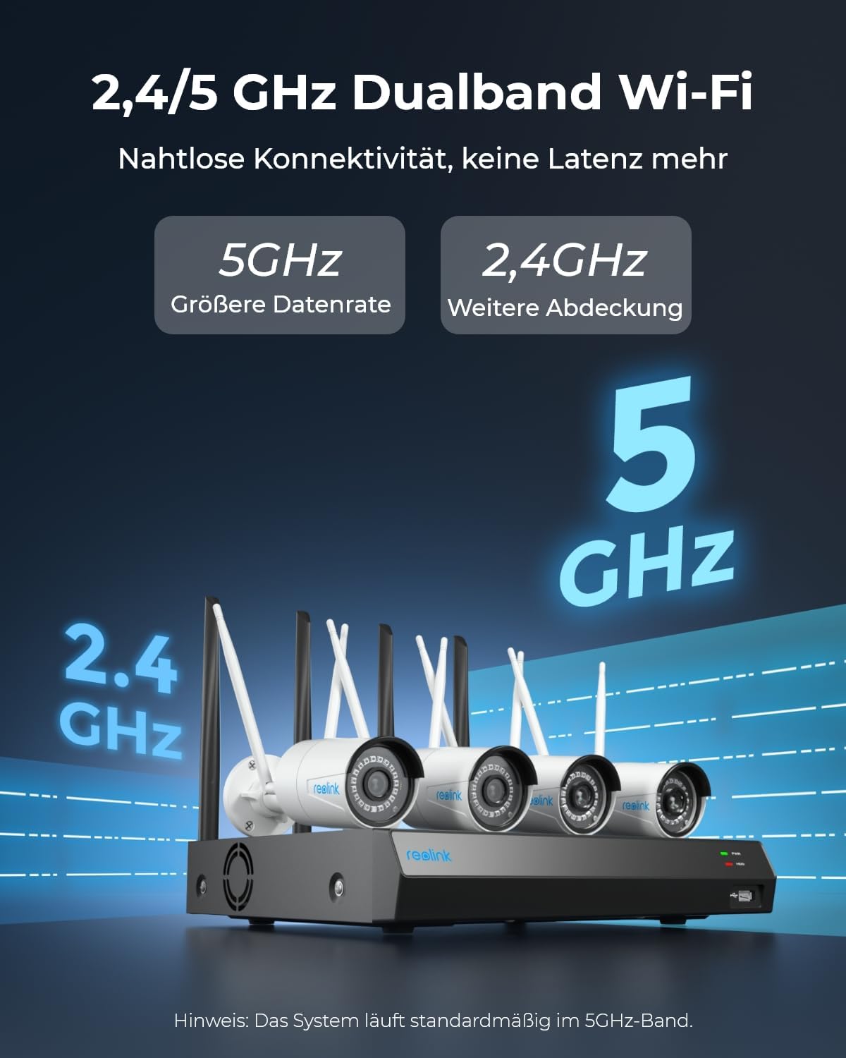 Thumbnail 2 de Reolink RLK12-500WB4 WLAN Überwachungskamera 5MP Set