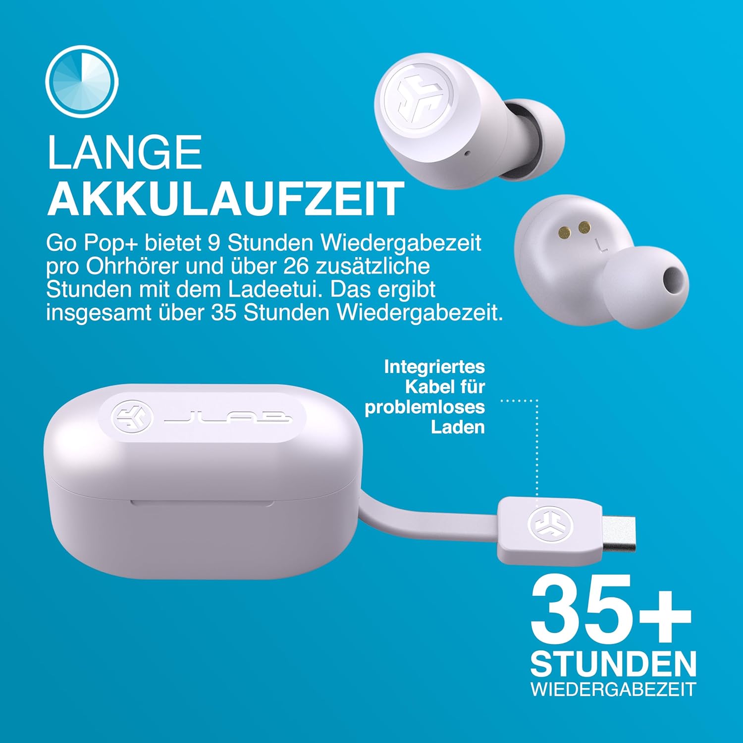 Thumbnail 5 de JLab Go Air Pop+ True Wireless Kopfhörer