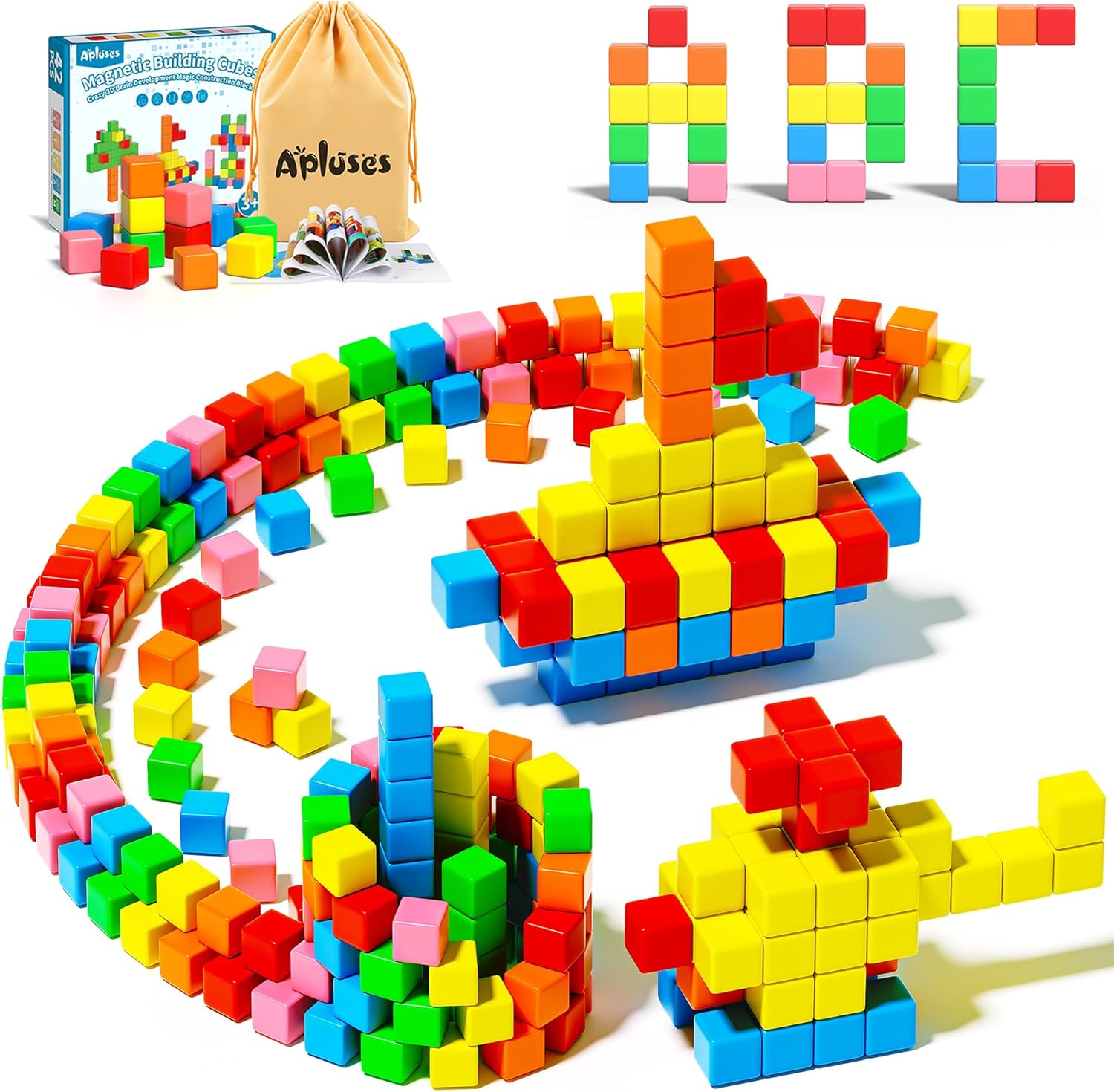 Detalle de Apluses 42PCS Magnetic Blocks set for ages 3–5