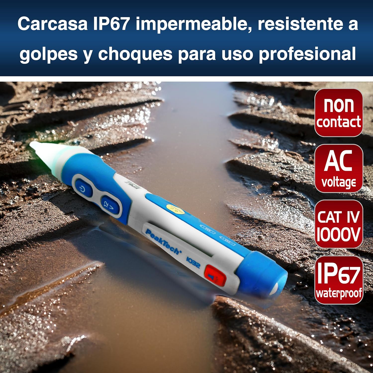 Thumbnail 5 de PeakTech 1032 comprobador sin contacto 12-1000 V