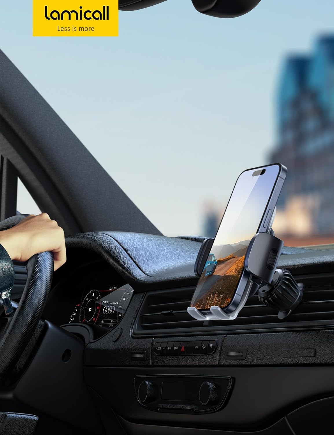 Thumbnail 6 de Lamicall Handyhalterung Auto für die Lüftung (Acryl, 360°) – universell für 4–7 Zoll Smartphones