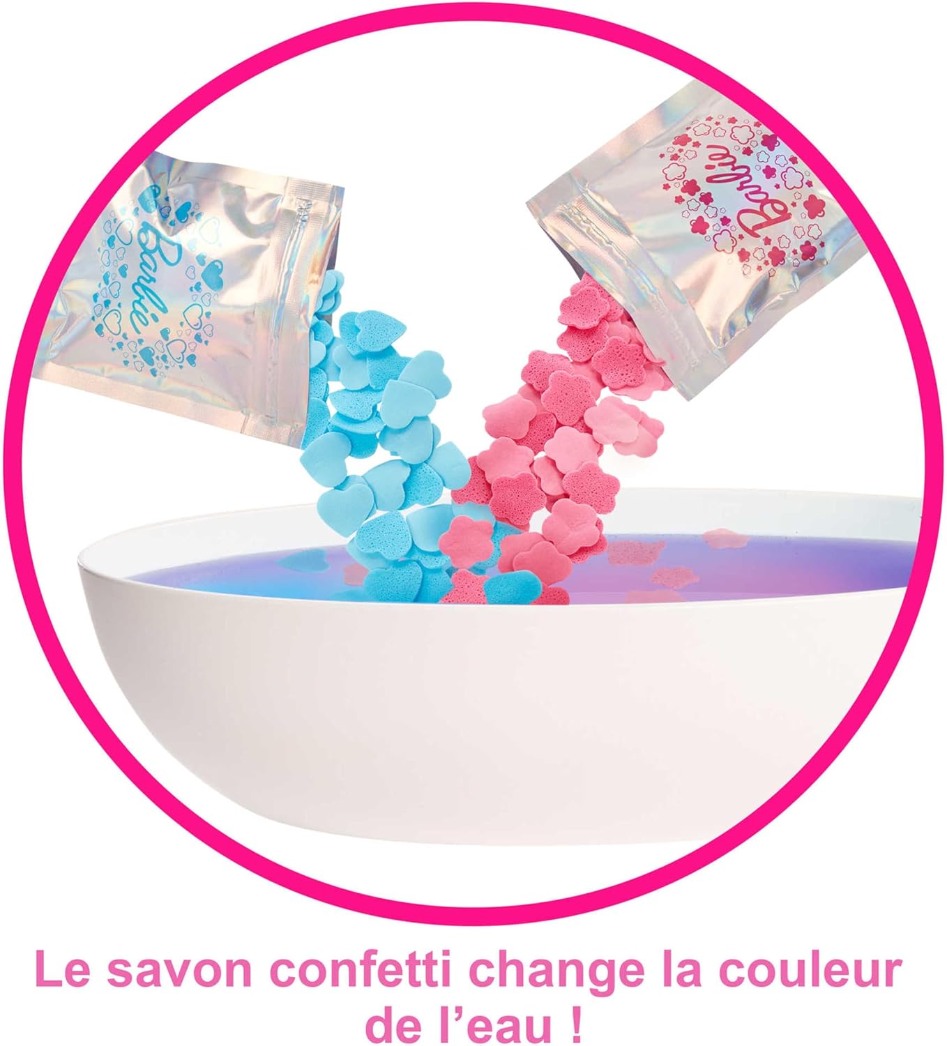 Thumbnail 4 de Barbie Coffret Bain Relaxant avec poupée Blonde – Baignoire, Chiot et Accessoires