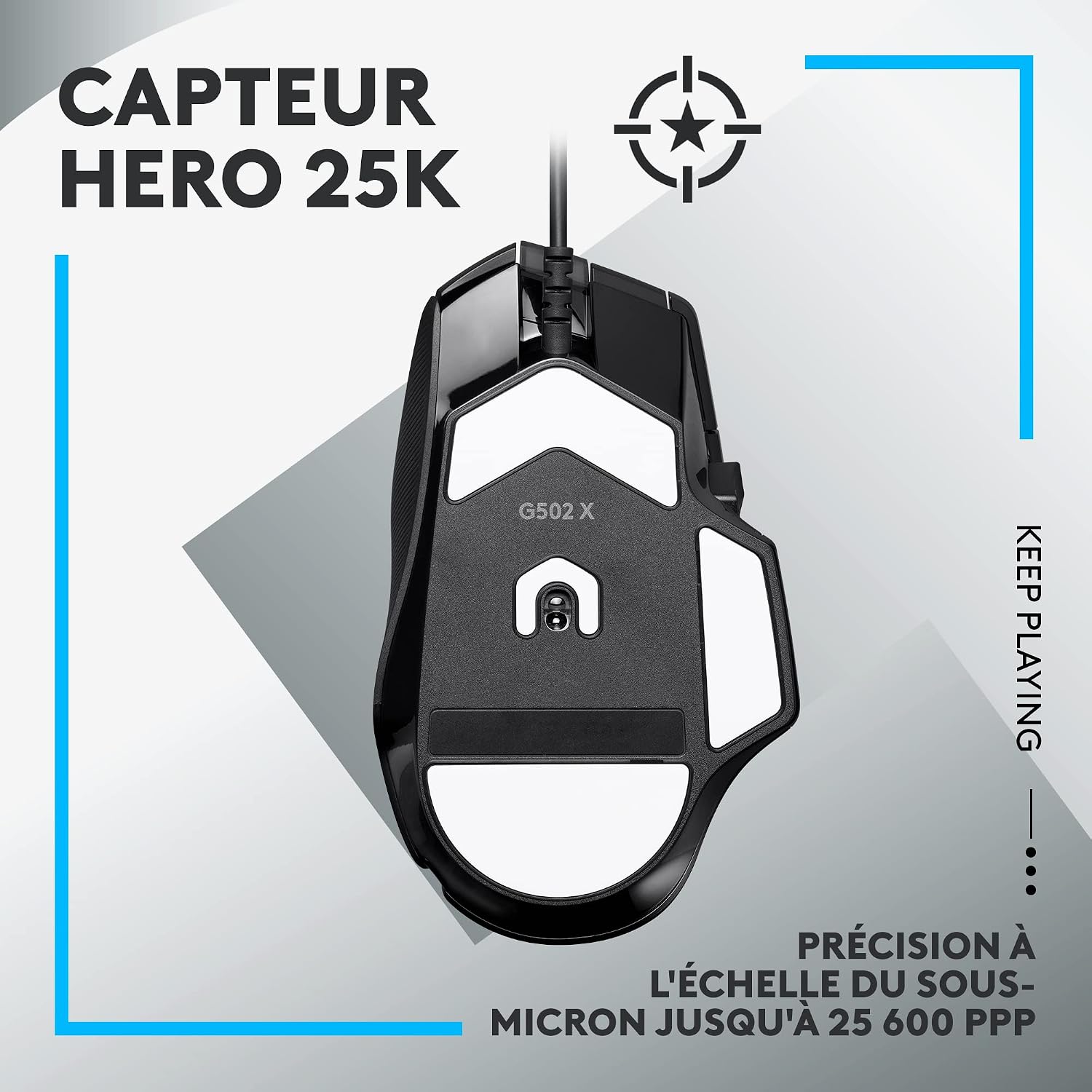 Detalle de Logitech G502 X – Souris Gaming Filaire de précision réinventée