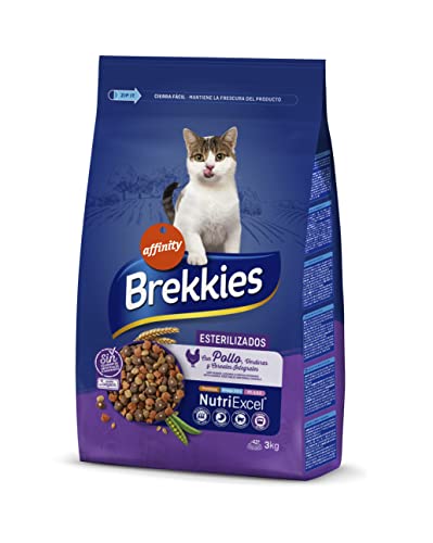 Detalle de Brekkies Pienso para Gatos Esterilizados con Pollo y Verduras – 3000 g