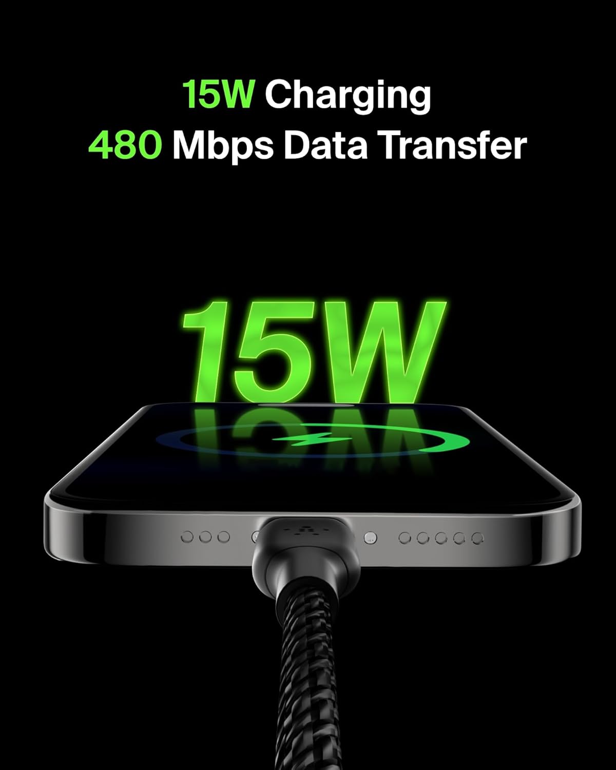 Thumbnail 1 de Belkin BoostCharge Braided USB-C Cable 3m