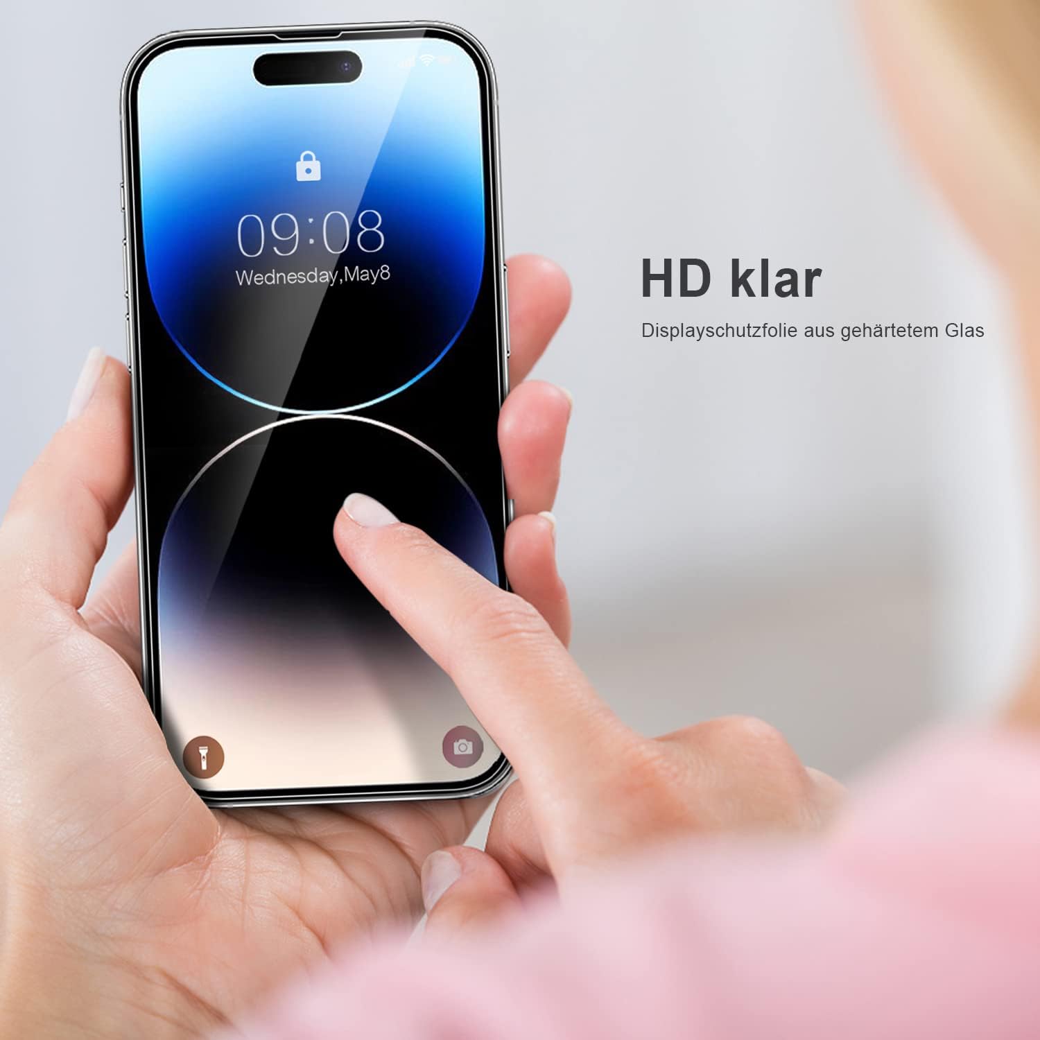 Thumbnail 6 de Ecenone Displayschutzfolie für iPhone 14 Pro (6,1 Zoll) – 3er-Set, 9H Härte, kratzfest, blasenfrei