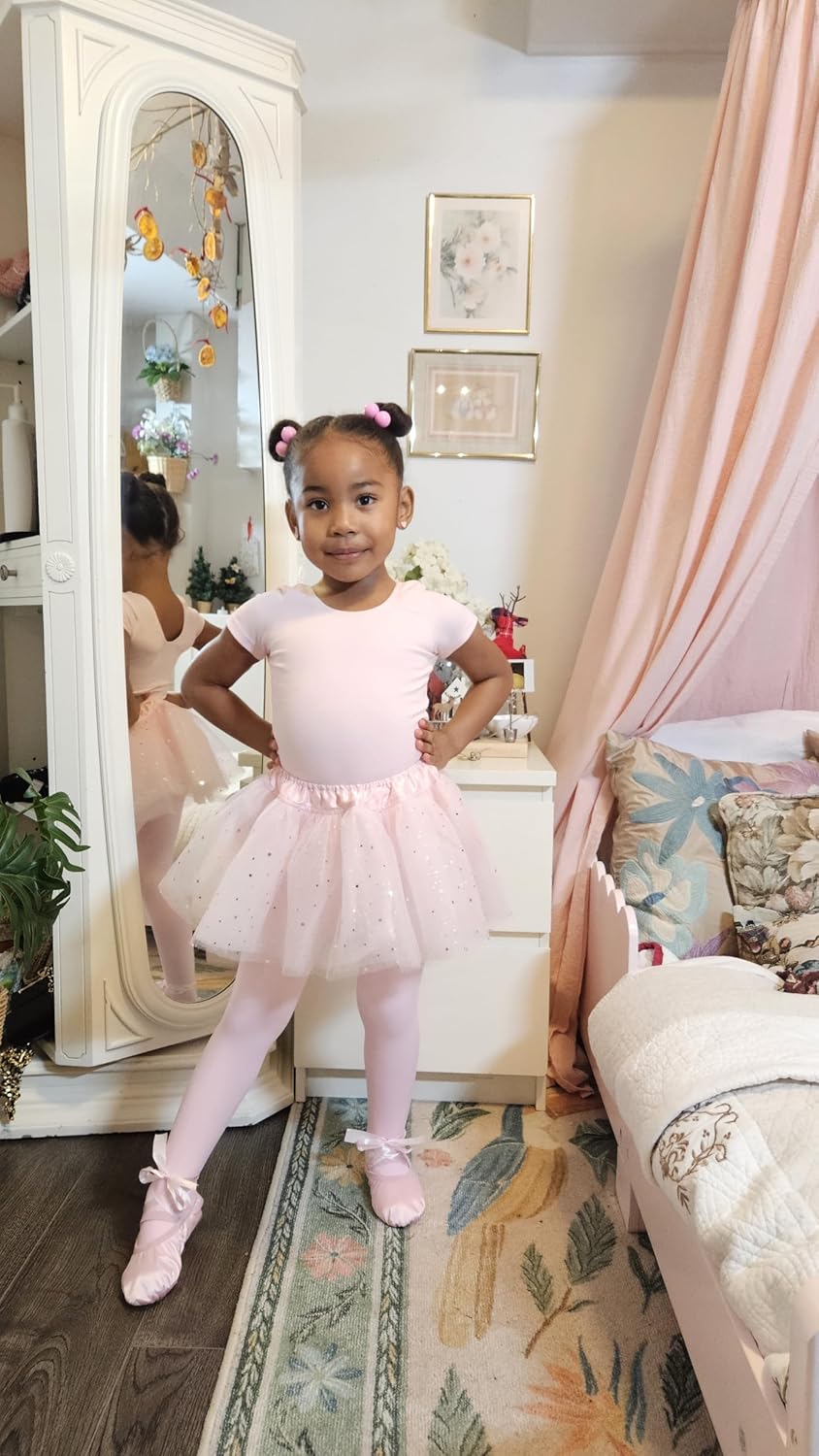 Detalle de Stelle Girls' Ultra Soft Pro Dance Tight / Ballet Footed Tight (Toddler to Big Kid)