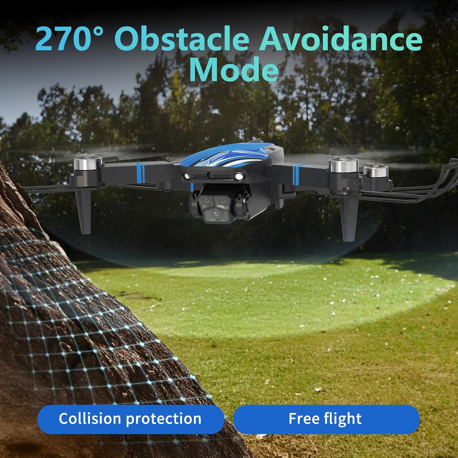 Detalle de SEKOsamrt TT19LCD FPV Drone with 1080p Camera, LCD Controller & Foldable Design