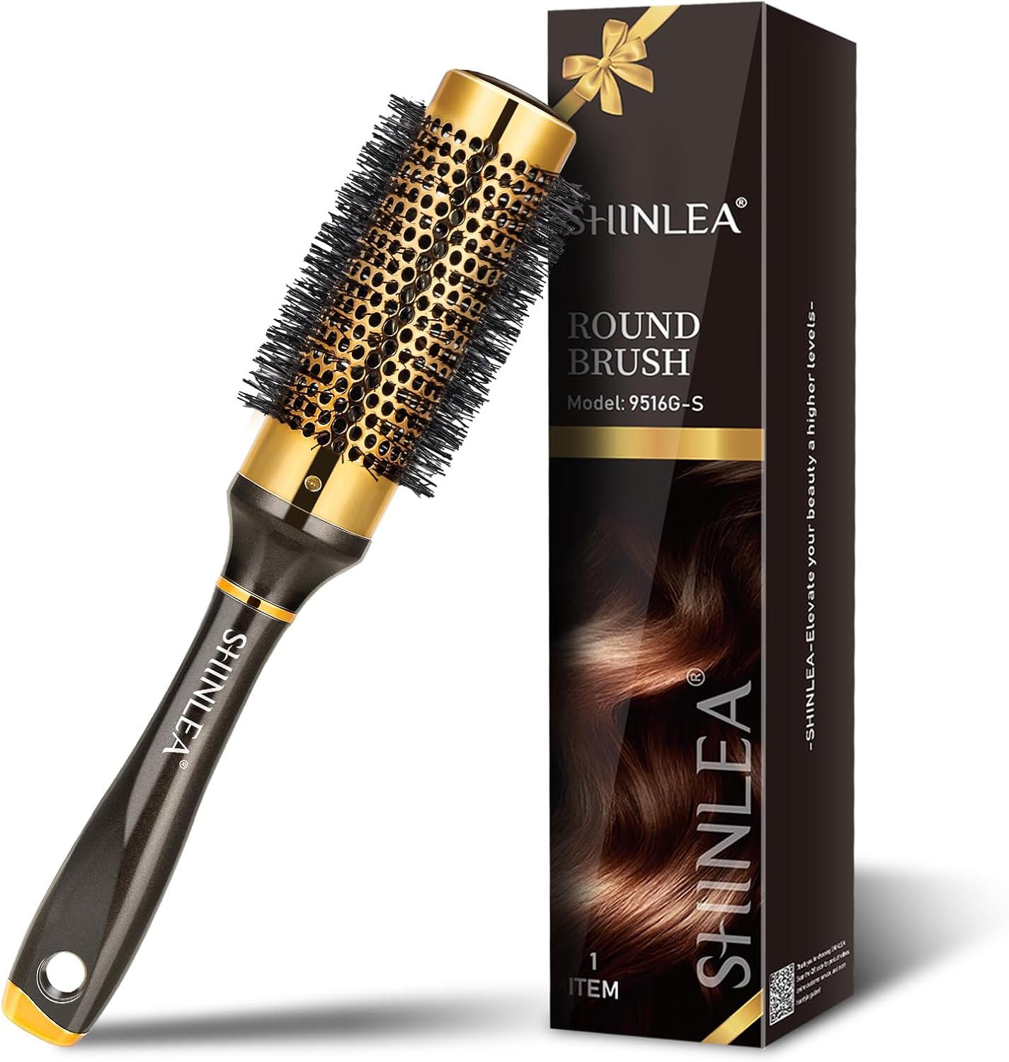 Detalle de Shinlea Spazzola Ricci 33 mm per capelli corti