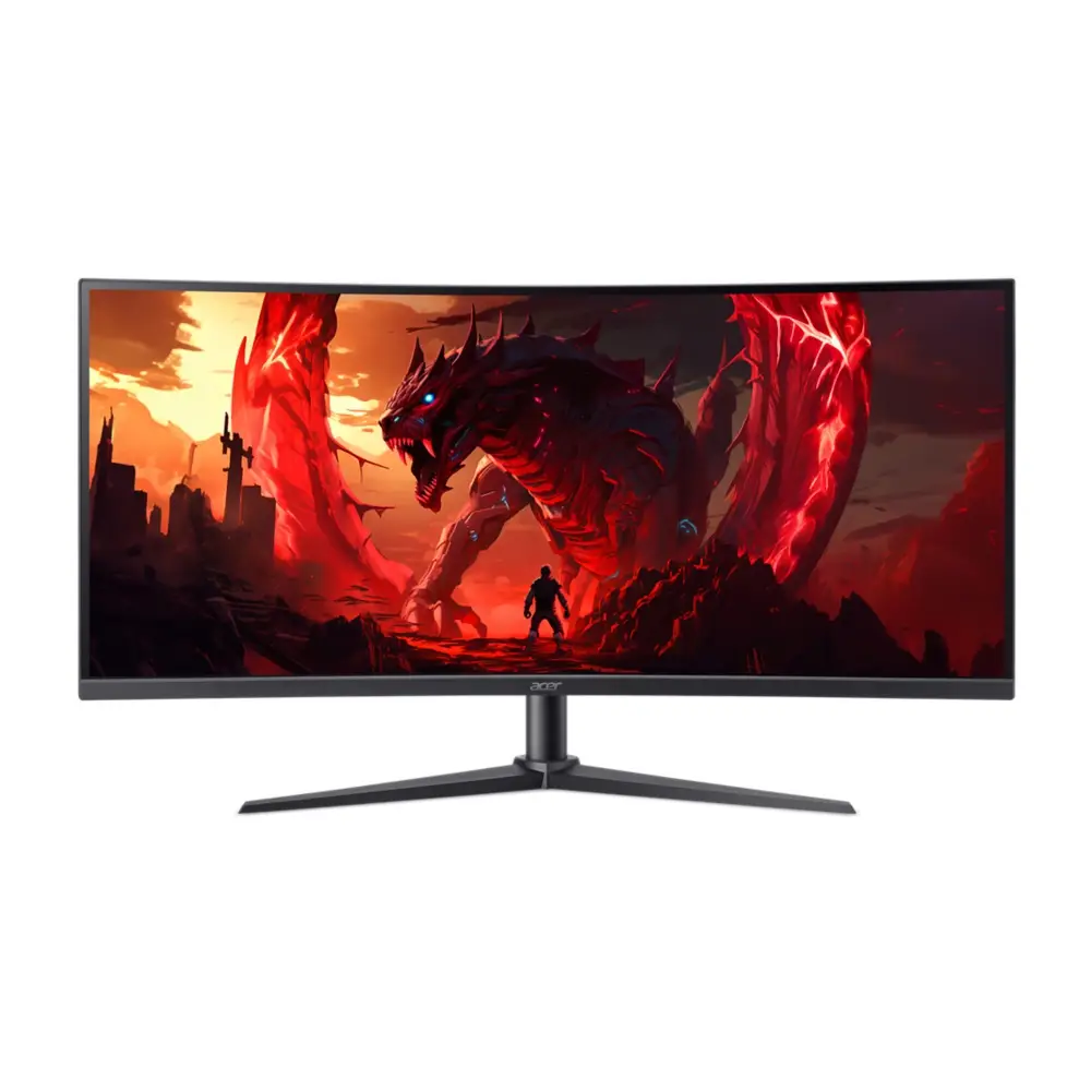 Detalle de Acer Nitro XZ0 XZ340CURW0: monitor gaming 34 pulgadas curvo UWQHD a 240 Hz para entusiastas del alto rendimiento