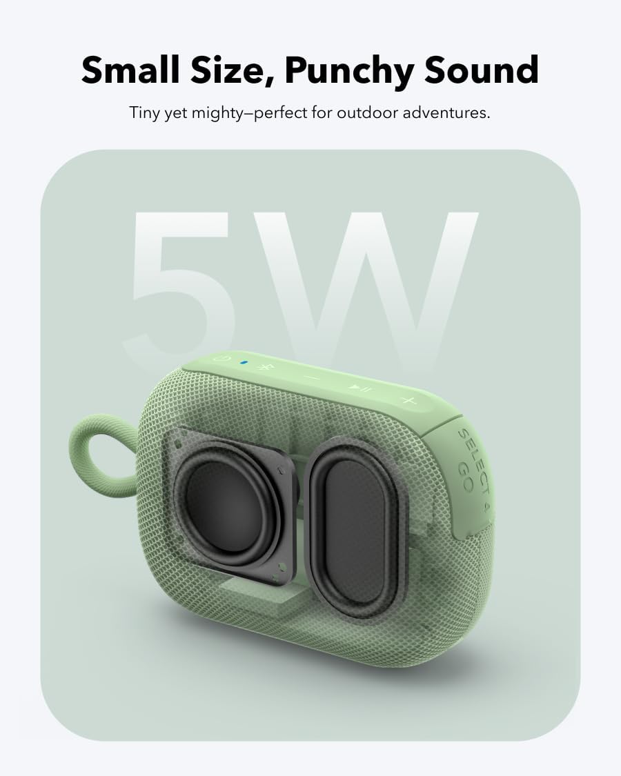 Detalle de Soundcore Select 4 Go Ultra Portable Bluetooth Speaker by Anker – 20h Playtime, IP67, Floatable