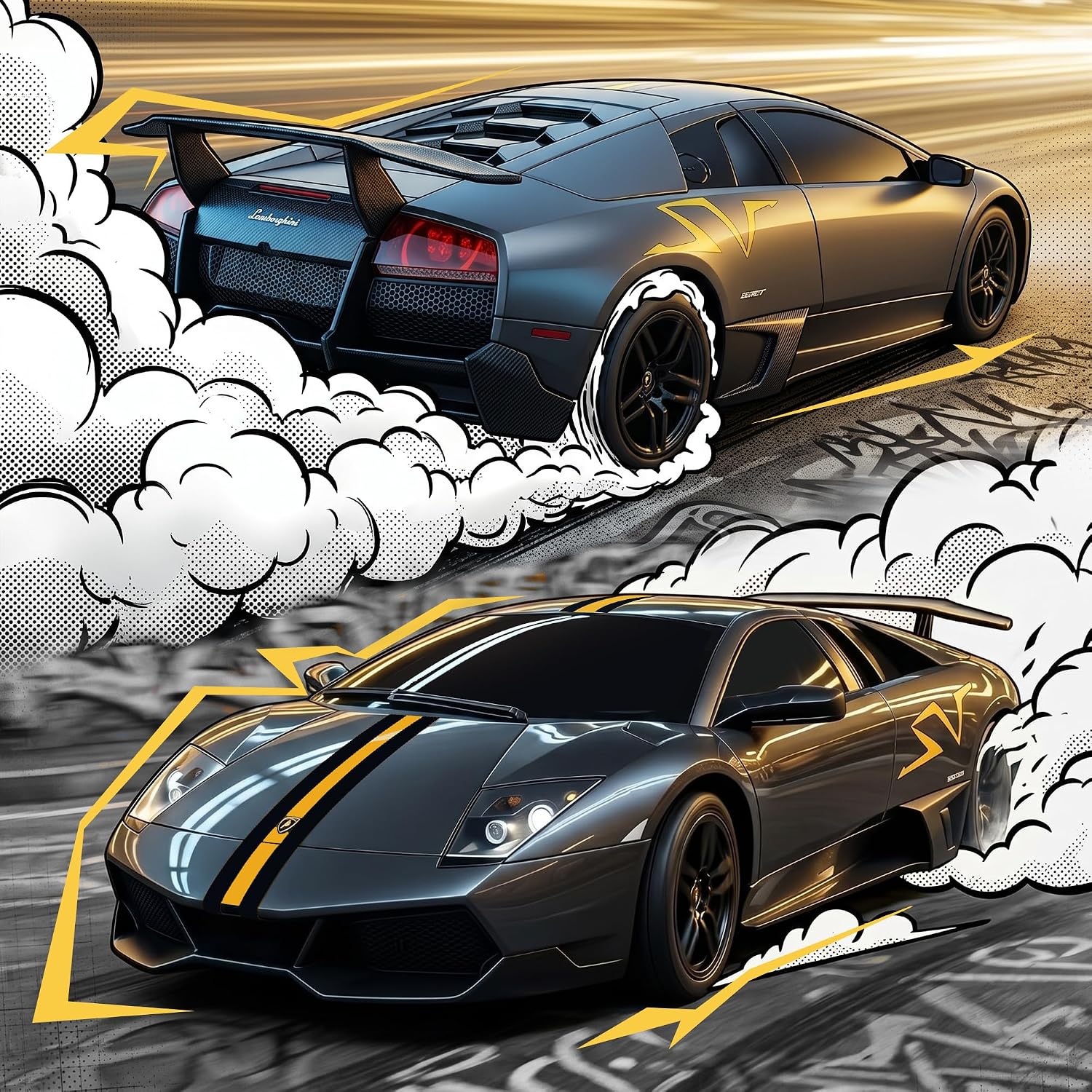Detalle de BEZGAR 39001 Lamborghini Murcielago LP670-4 Superveloce RC Car, 1:24
