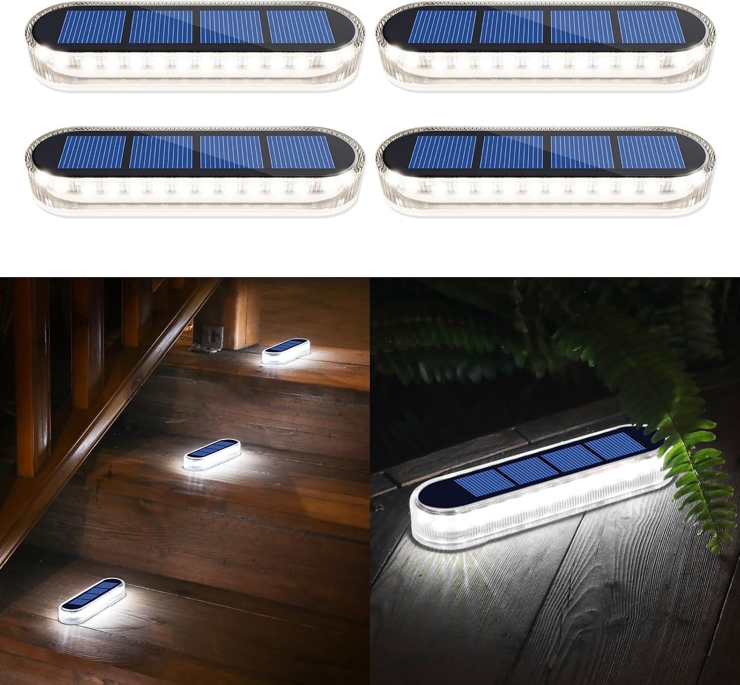 Detalle de YiLaie Luci Solari da Giardino con accensione automatica, 5700K, IP68 (4 pezzi)