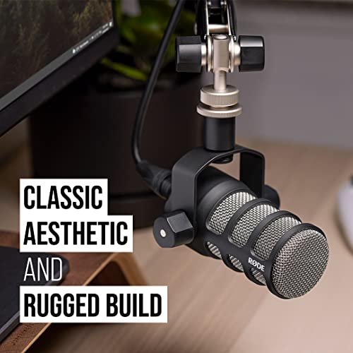 Detalle de RØDE PodMic: Broadcast-quality Dynamic Microphone with Integrated Swing Mount