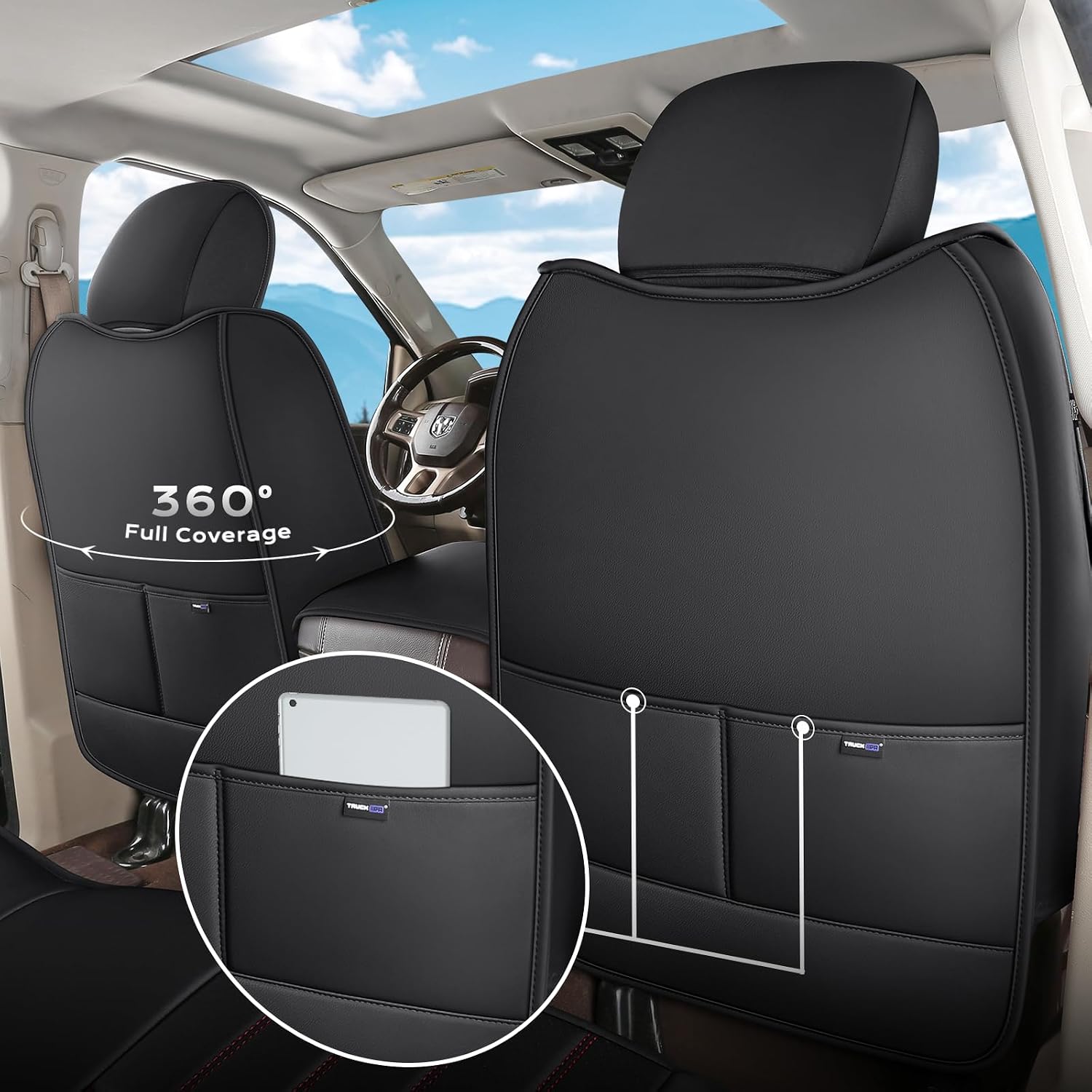 Detalle de Truckiipa Vegan Leather Seat Covers