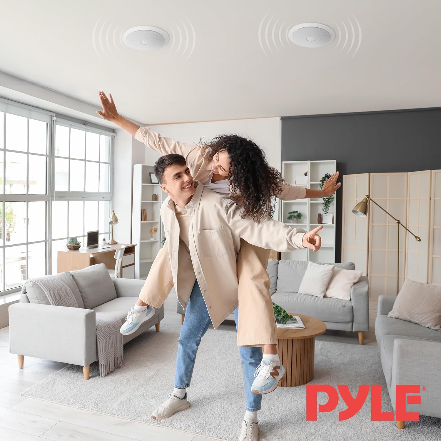 Thumbnail 6 de Pyle Deckeneinbaulautsprecher 250W – 16,5 cm Deckenlautsprecher, 2-Wege, Weiß