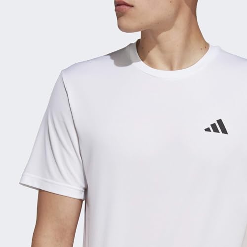 Detalle de adidas Hombre Train Essentials Training Shirt, White/Black, M