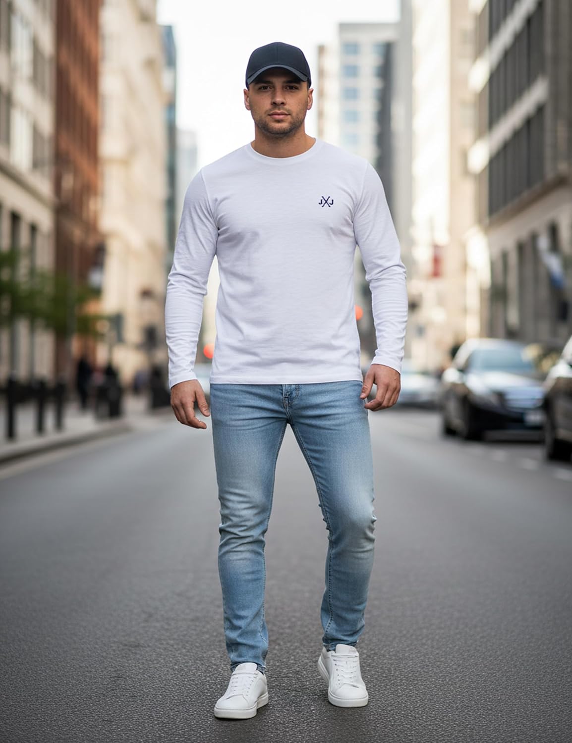 Thumbnail 2 de JACK & JONES Infinity Rise O-Neck Langarmshirt