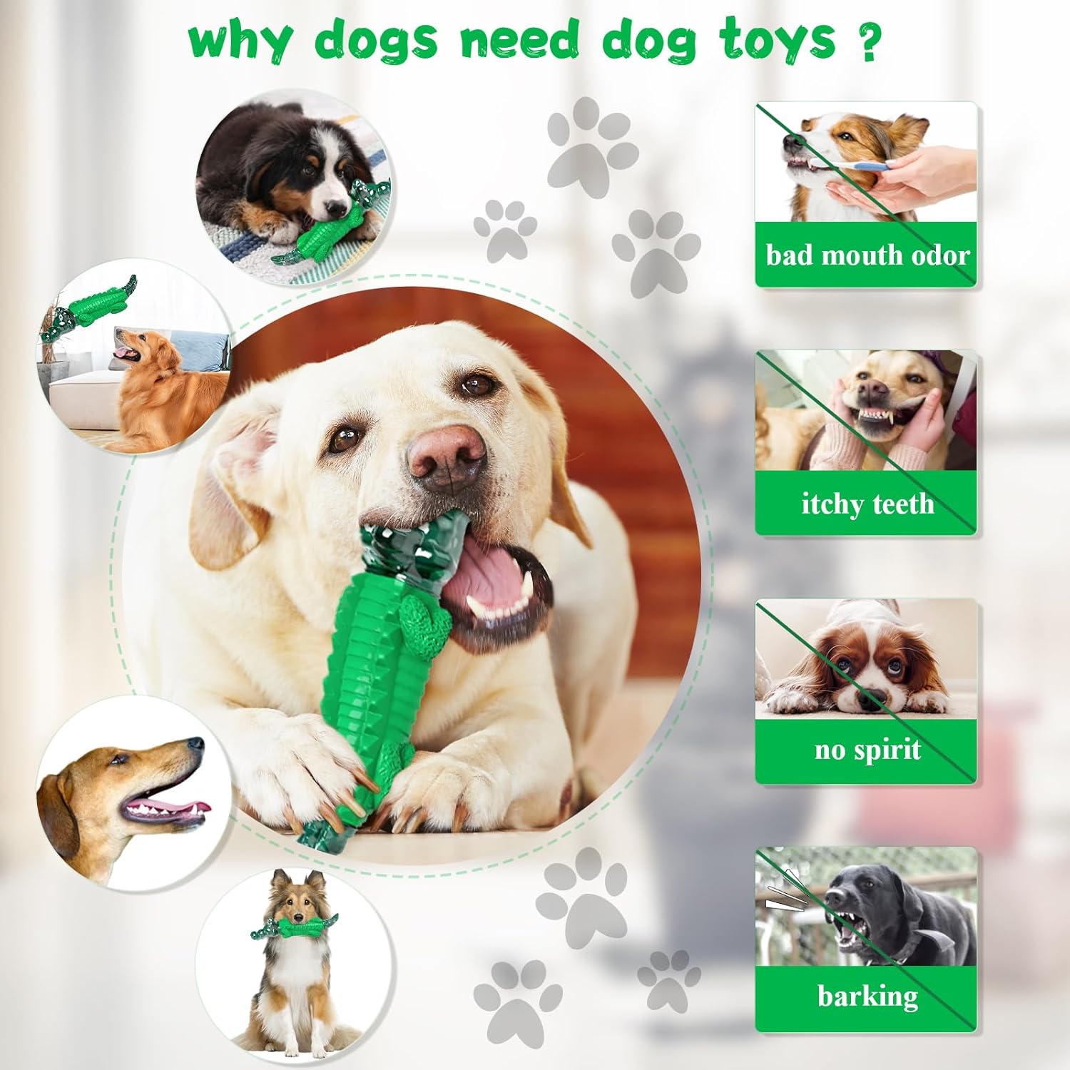 Detalle 2 de Aleath Large Dog Chew Toys for Aggressive Chewers