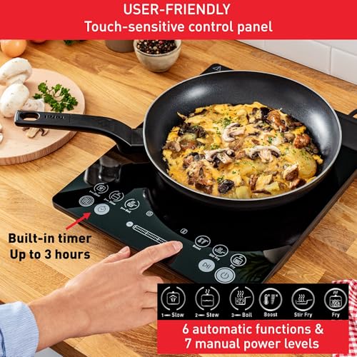 Thumbnail 2 de Tefal Slim Portable Induction Hob, 2100W – Compact, 6 Functions, Black