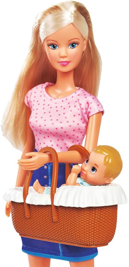 Thumbnail 3 de Simba Steffi Love Baby Time Spielpuppe mit 2-in-1 Wiege, Badewanne, Töpfchen und über 15 Accessoires ab 3 Jahre