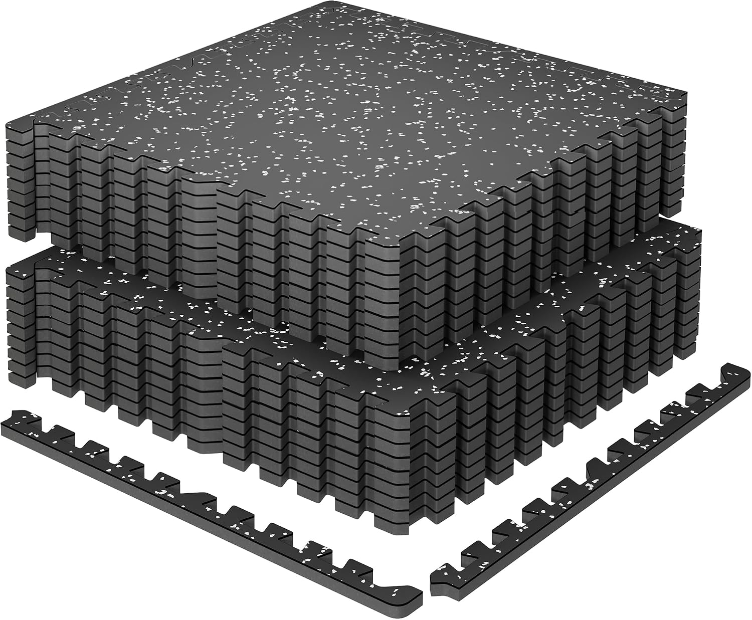 Detalle de SUPERJARE 18-Piece 72 Sq Ft Gym Floor Tiles ๐