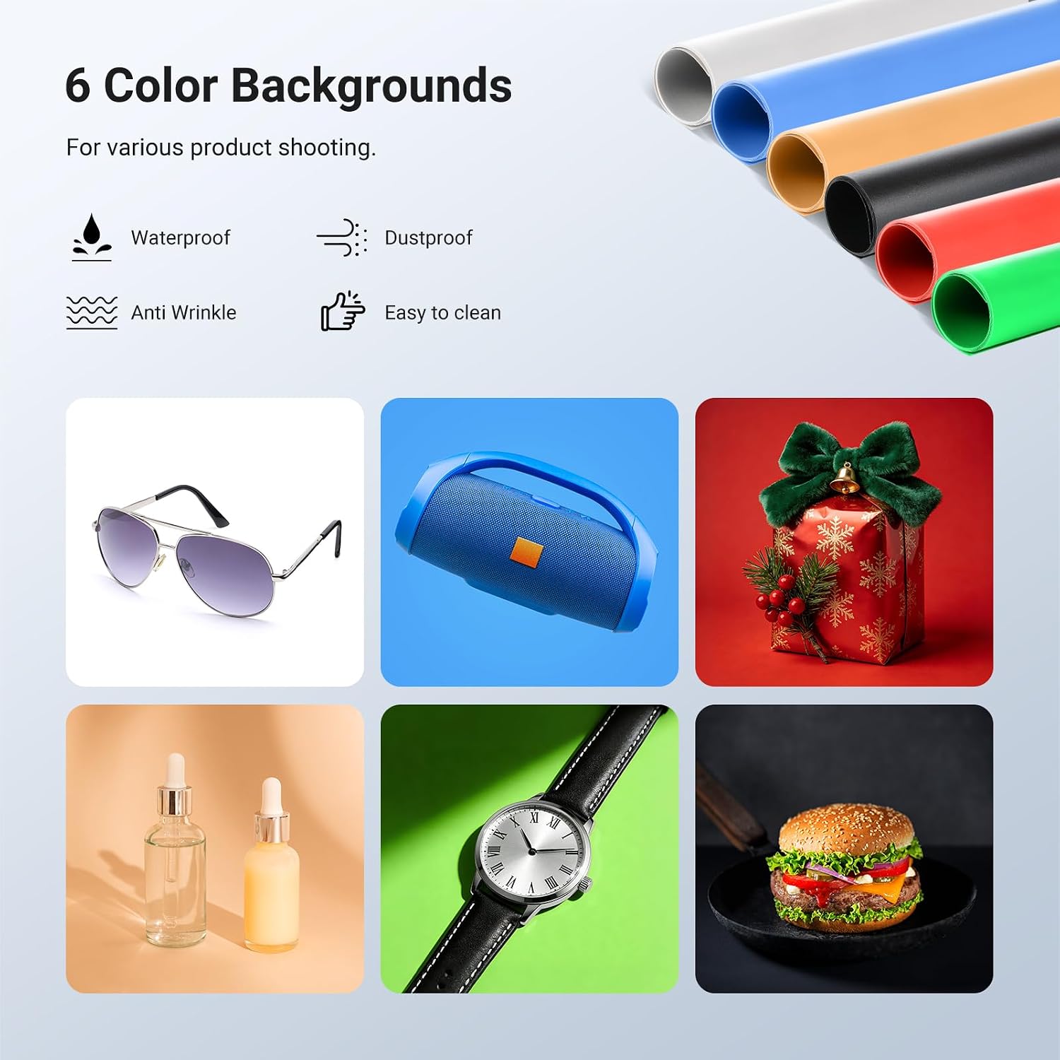 Thumbnail 3 de NEEWER BASICS LB40B Photo Studio Light Box (16x16) with Bi-Colour 120 LEDs and 6 Backdrops