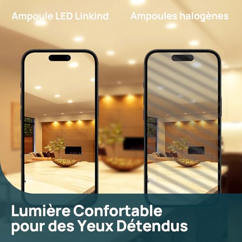 Thumbnail 6 de Linkind Ampoules LED GU5.3 MR16 12V, 5W équivalent 50W, 2700K, 520 lm – Lot de 5