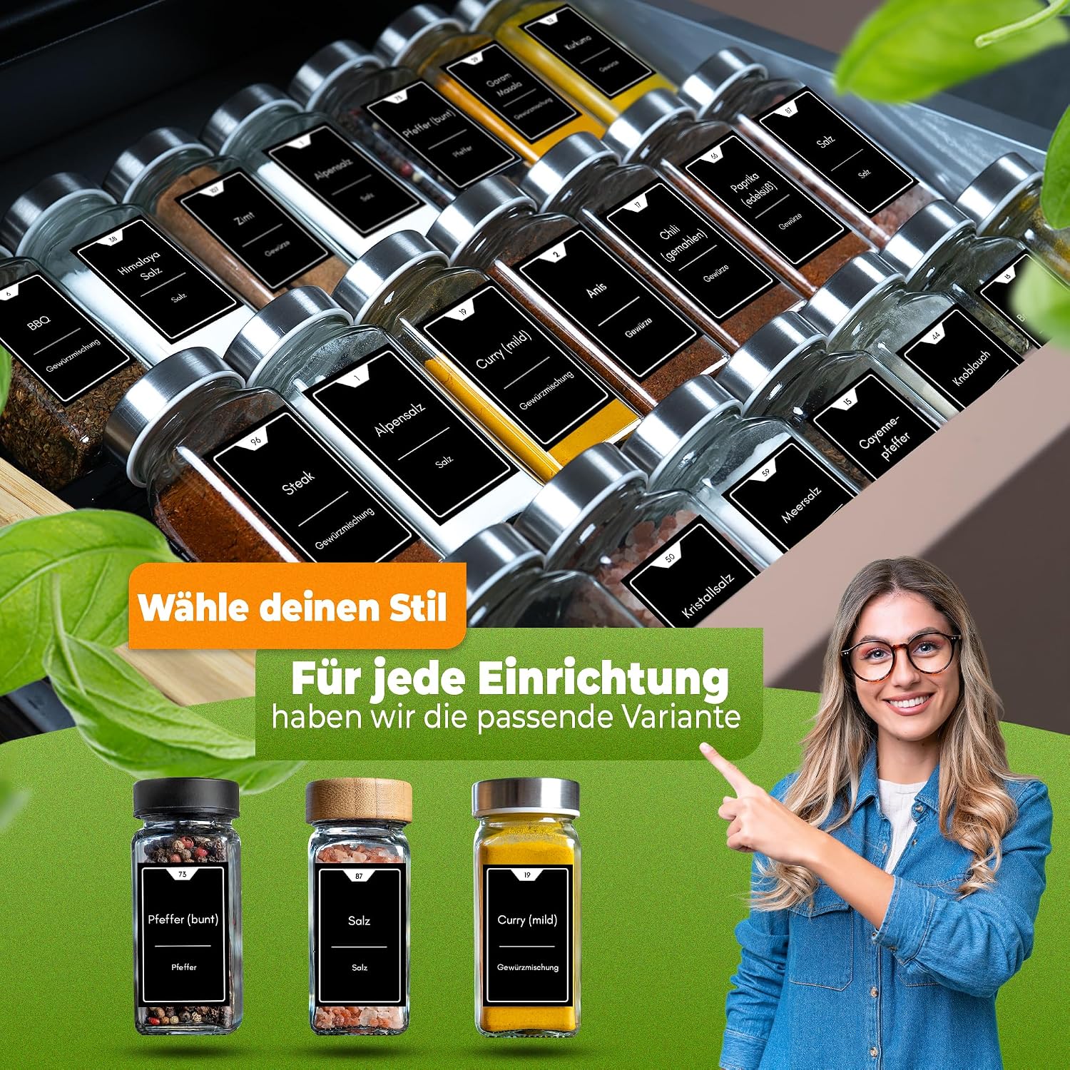 Thumbnail 5 de CLIDOR Gewürzgläser 125 ml 🧂