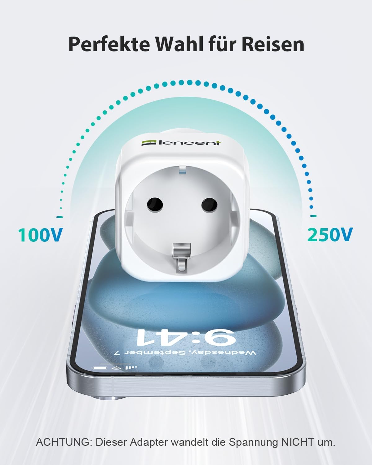 Thumbnail 4 de LENCENT Reiseadapter Typ-B 2er-Pack 🔌