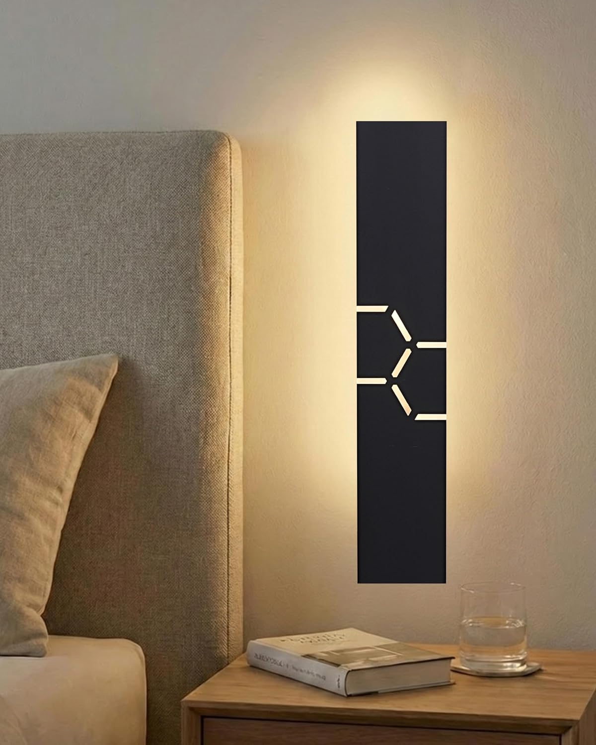 Thumbnail 1 de SUZNIU Lange LED Wandleuchte Außen/Innen Villa Wandlampe – 30 cm, IP65, 3000K, Schwarz