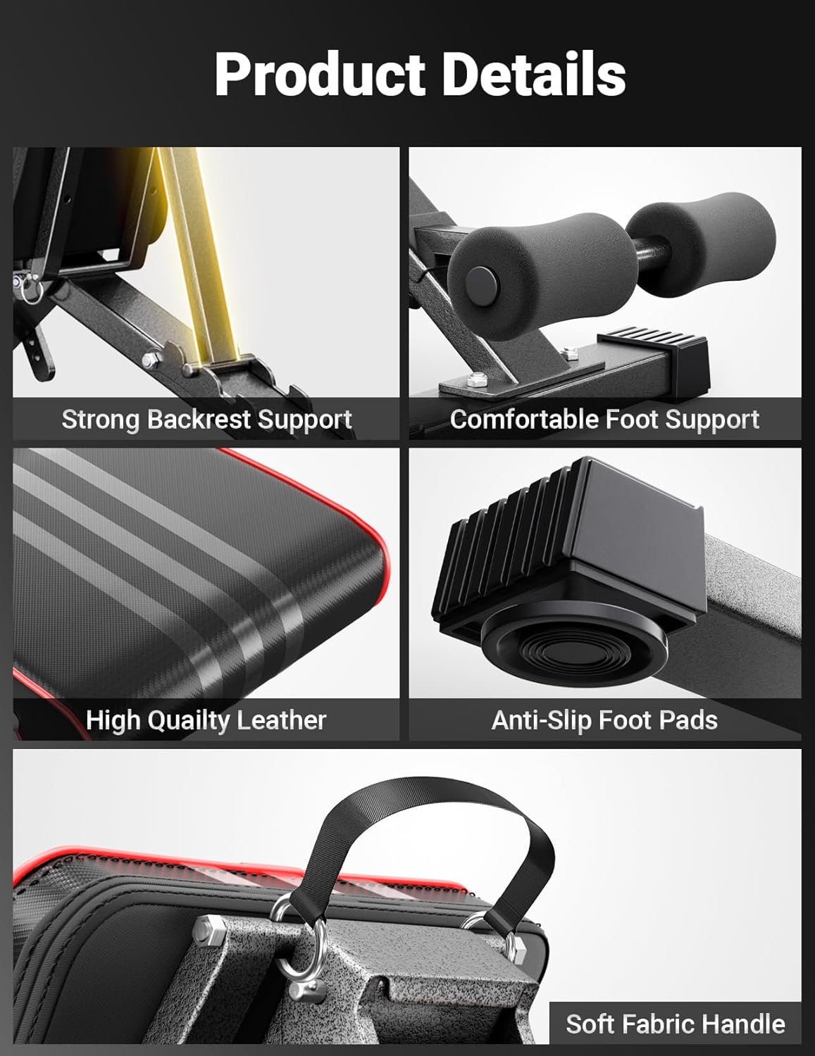 Thumbnail 6 de Yoleo Adjustable Weight Bench 660LB