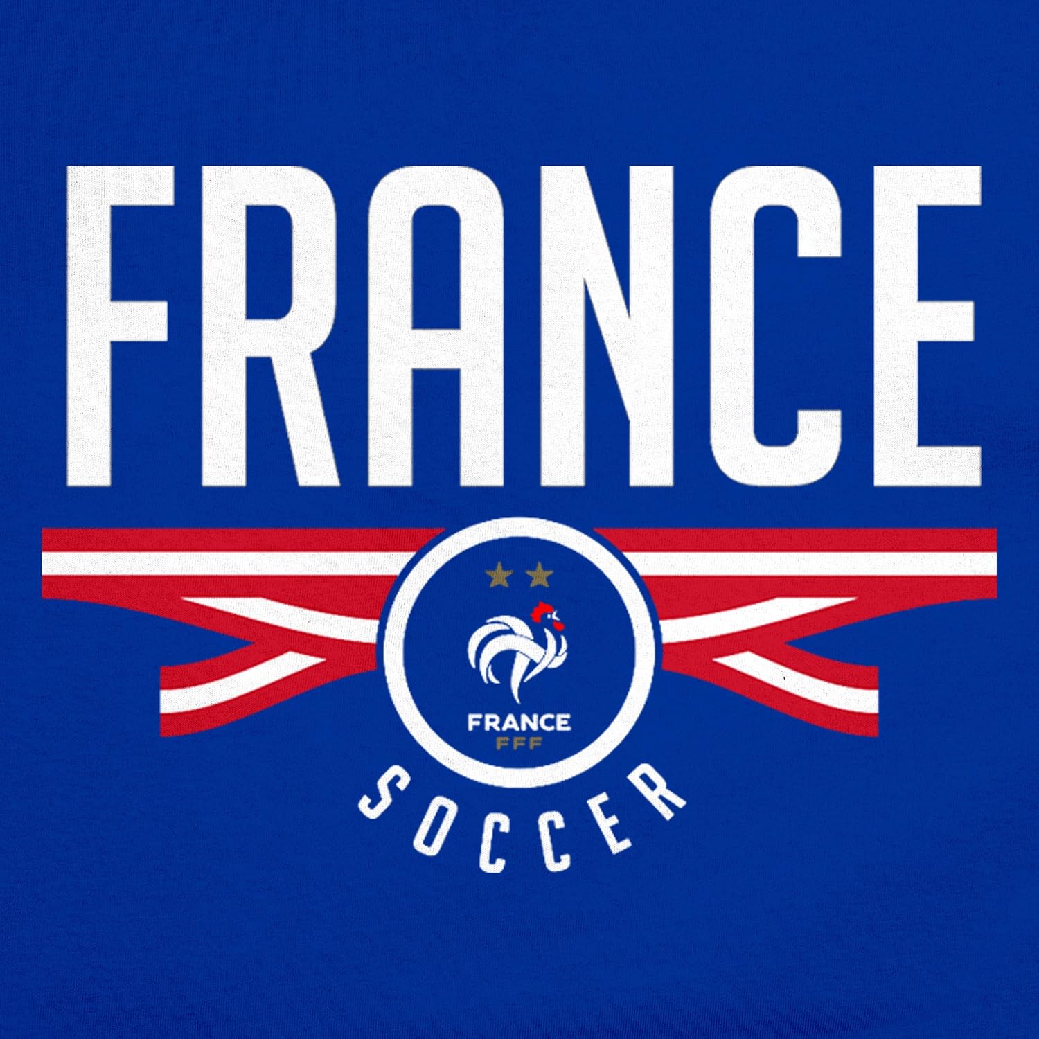 Thumbnail 4 de Icon Sports Officially Licensed France Football Federation Cotton T-Shirt (Unisex Adult)