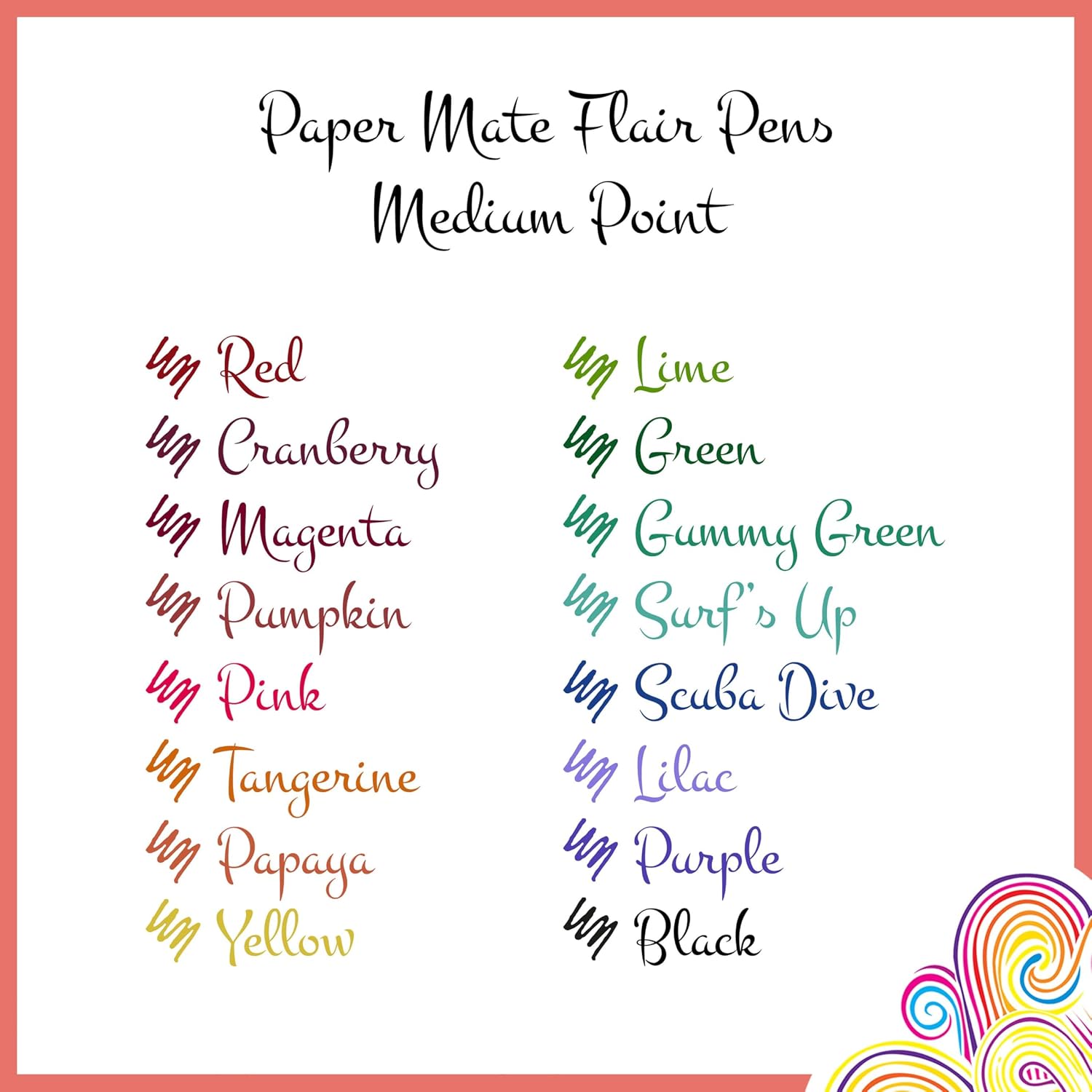 Thumbnail 6 de Paper Mate Flair Felt Tip Pens (0.7 mm) – Medium Point Retro Assorted Set, 16 Count