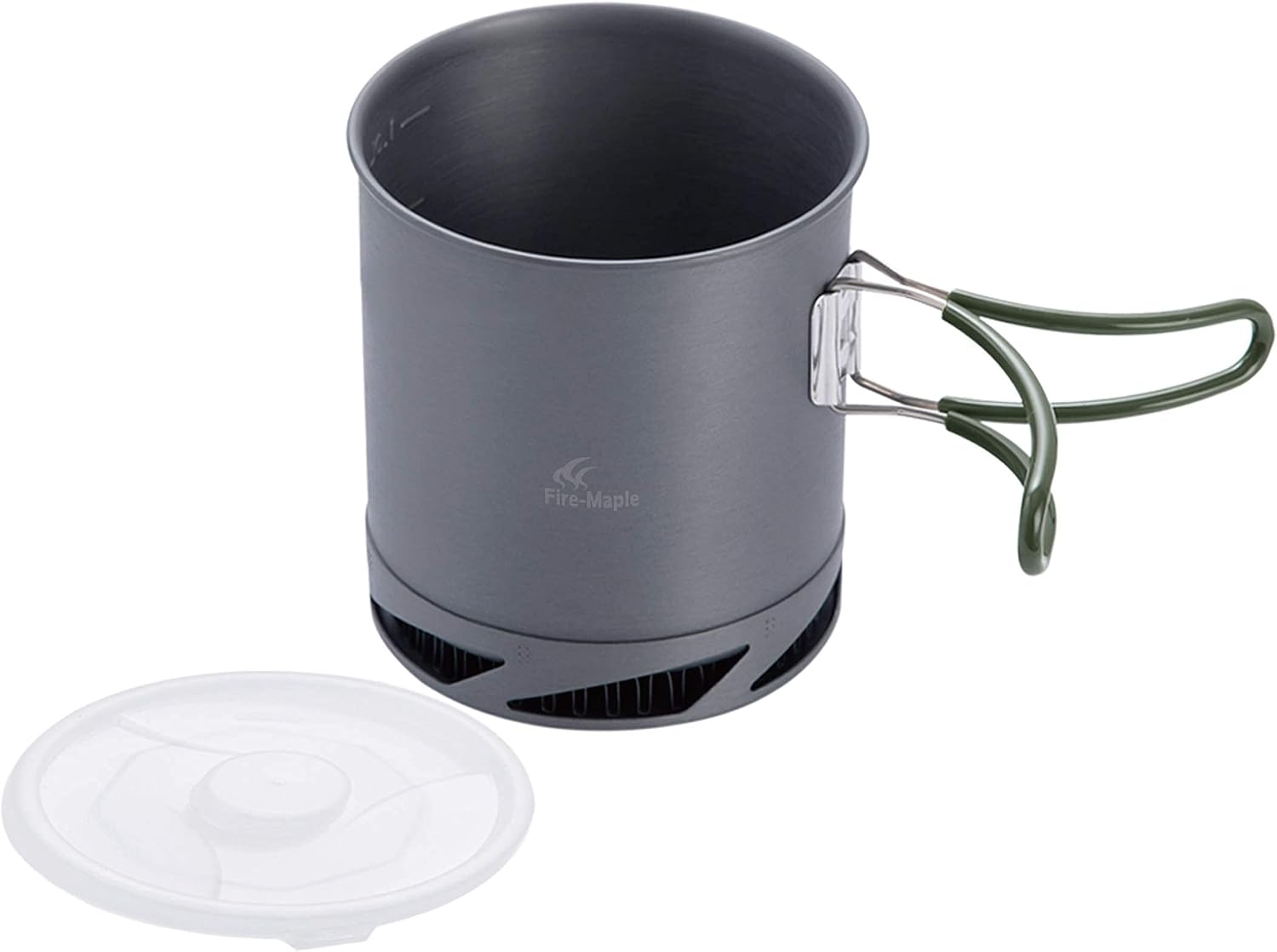 Detalle 2 de Fire-Maple FMC-XK6 campingpan van 1 liter met warmtewisselaar en inklapbare handgreep