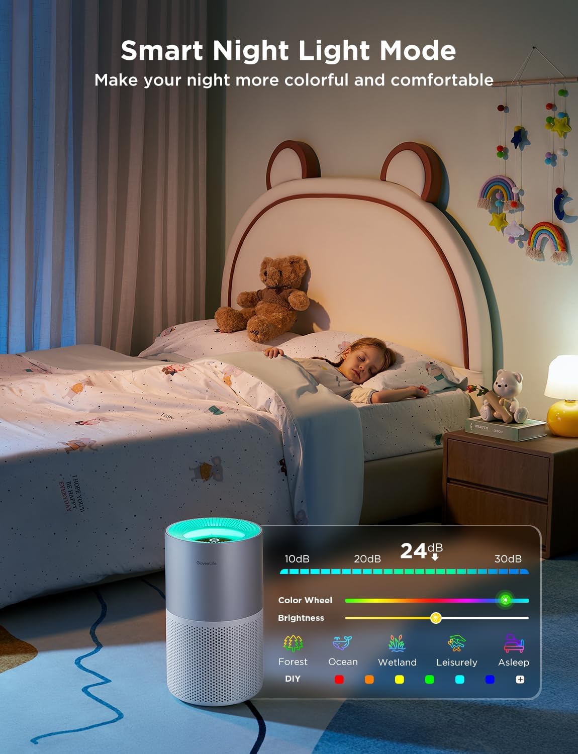 Thumbnail 6 de GoveeLife H7129 Smart Air Purifier, H13 HEPA, App Control & 24 dB Sleep Mode
