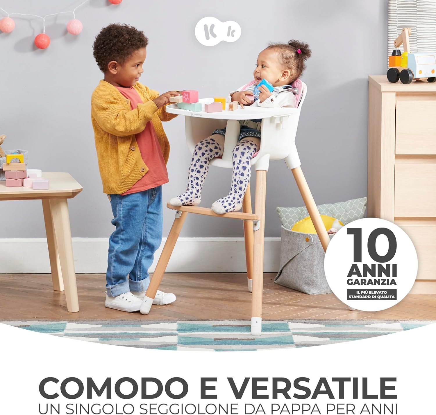 Thumbnail 1 de Kk Kinderkraft Seggiolone Pappa Sienna: seggiolino pappa 6–36 mesi, trasformabile in sedia
