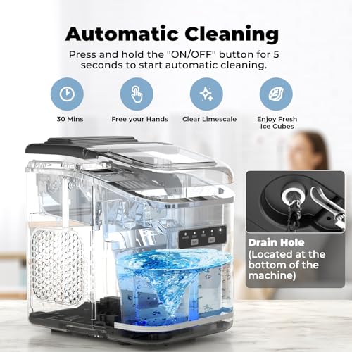Thumbnail 3 de Acmeenjoy Ice Maker Machine Countertop – 9 Cubes, 6 Minutes, Self-C cleaning
