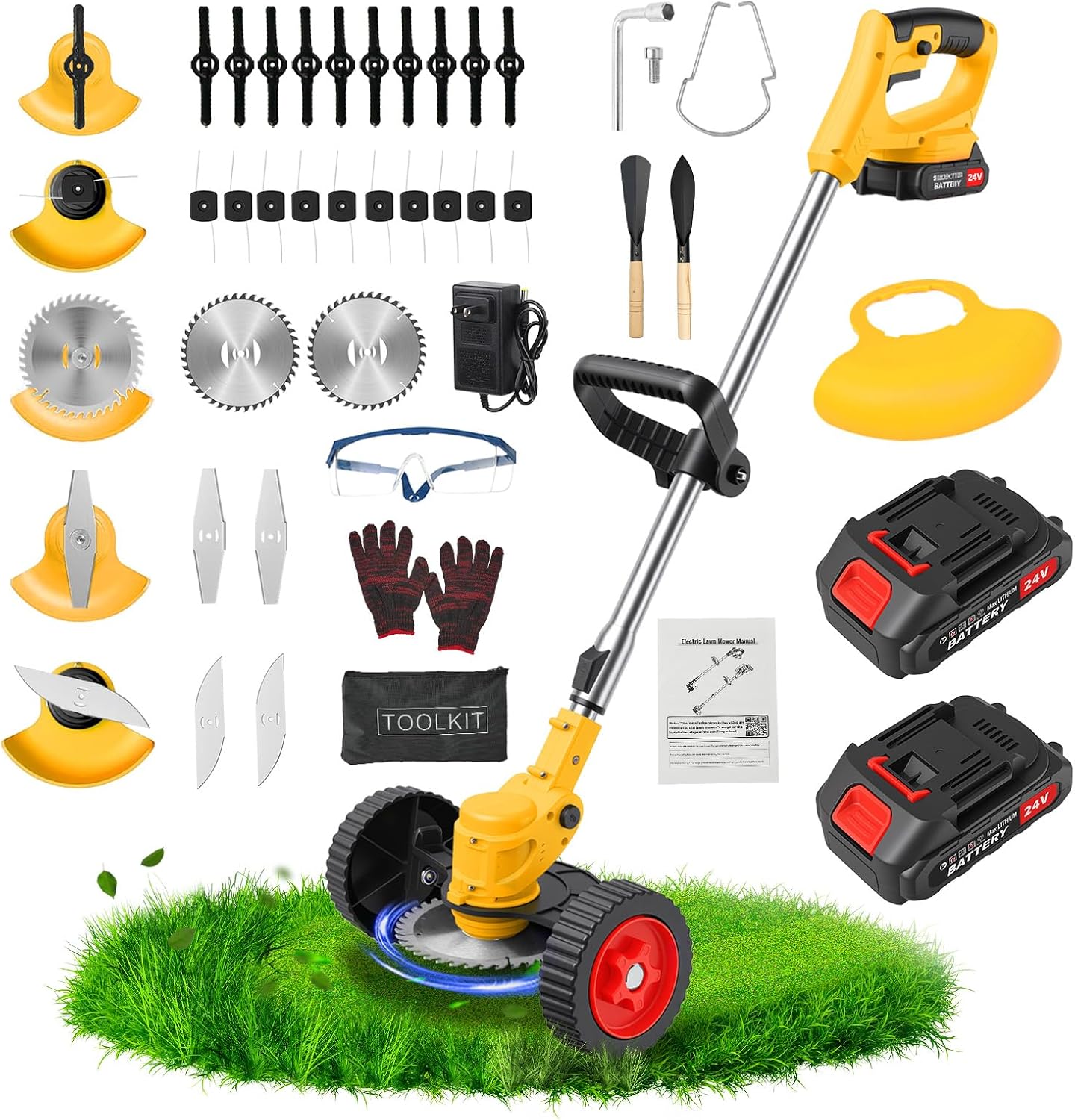 Detalle de Cordless Weed Trimmer with 2.0Ah Batteries