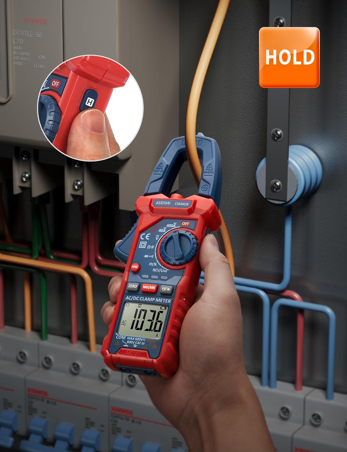 Thumbnail 6 de AstroAI 4000-Count Digital Clamp Meter with TRMS and NCV