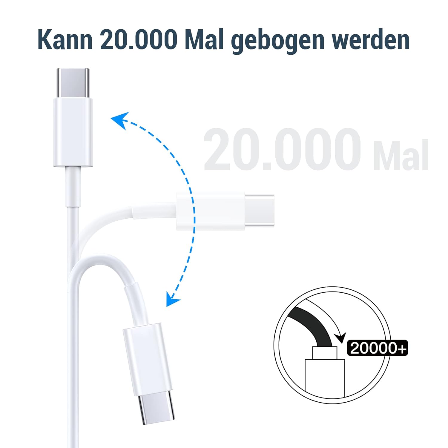 Thumbnail 2 de Apple iPhone 17/16/15 USB‑C 60W charging cable 2‑pack