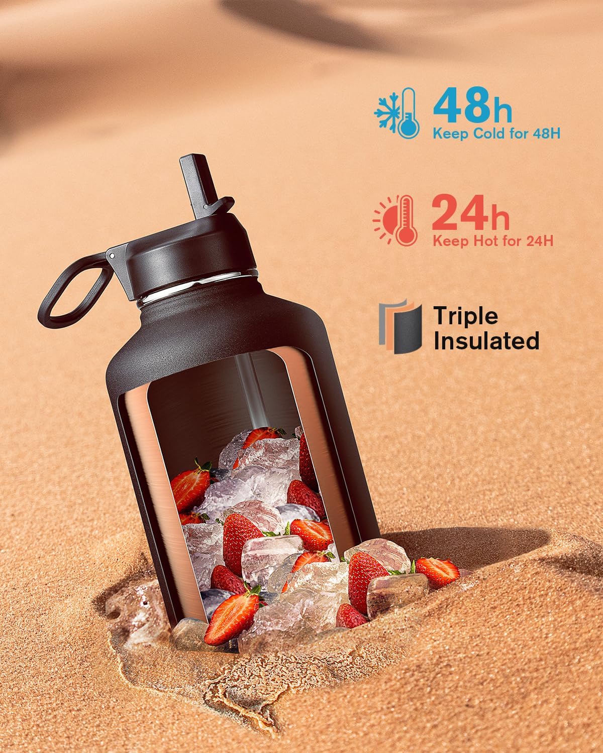 Thumbnail 1 de Coolflask 2L Insulated Water Bottle