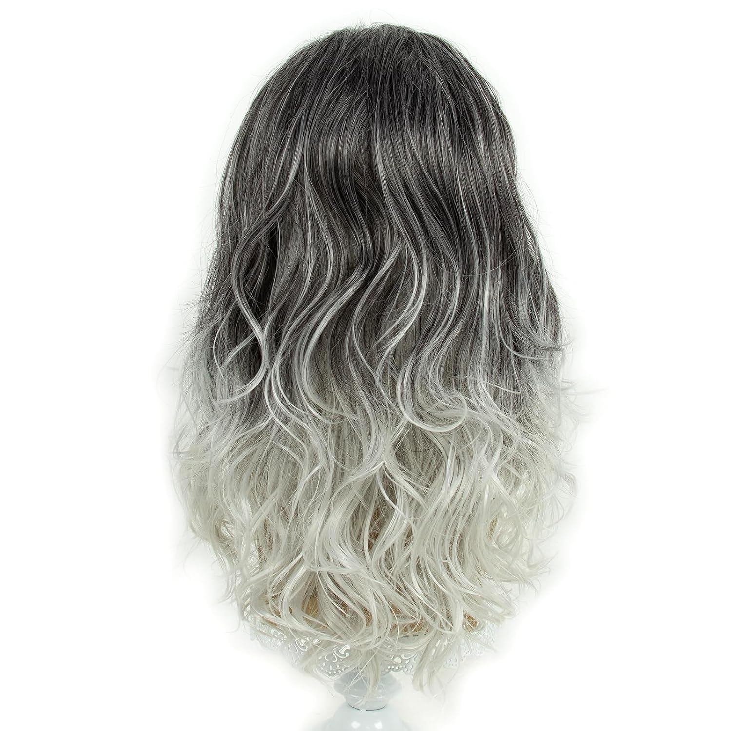 Detalle de STfantasy Men's Synthetic Wig, Ombre Gray