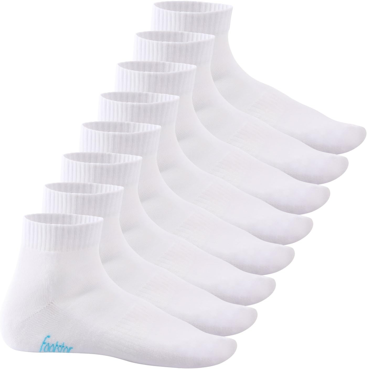 Detalle de Footstar Sneak It! Short Shaft Socks with Terry Sole, 8 Pairs