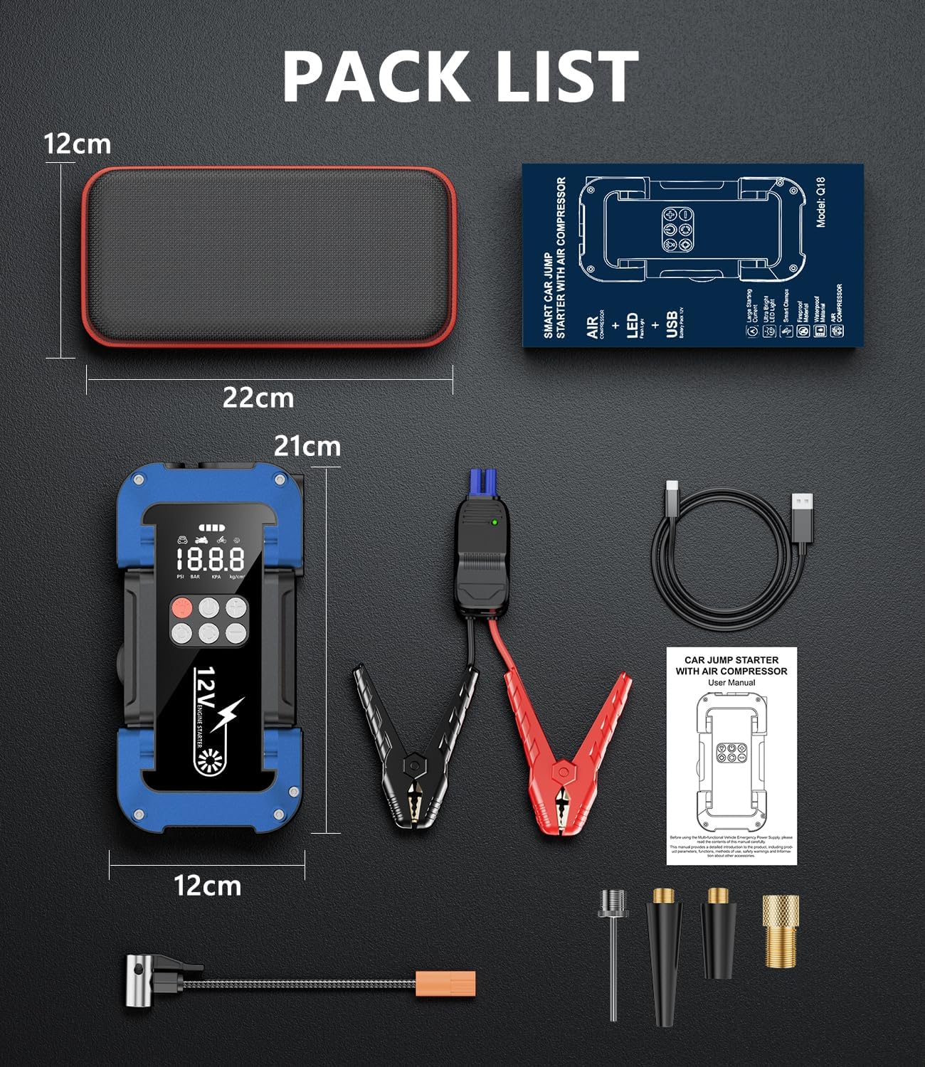 Thumbnail 6 de Starthilfe Powerbank mit 150 PSI Kompressor