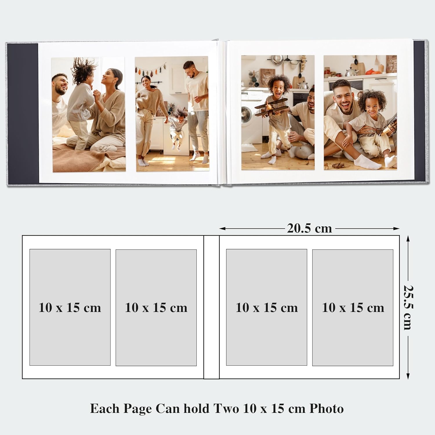 Thumbnail 3 de Vienrose Álbum de Fotos Autoadhesivo 10x15cm 📸 40 Páginas Blanco