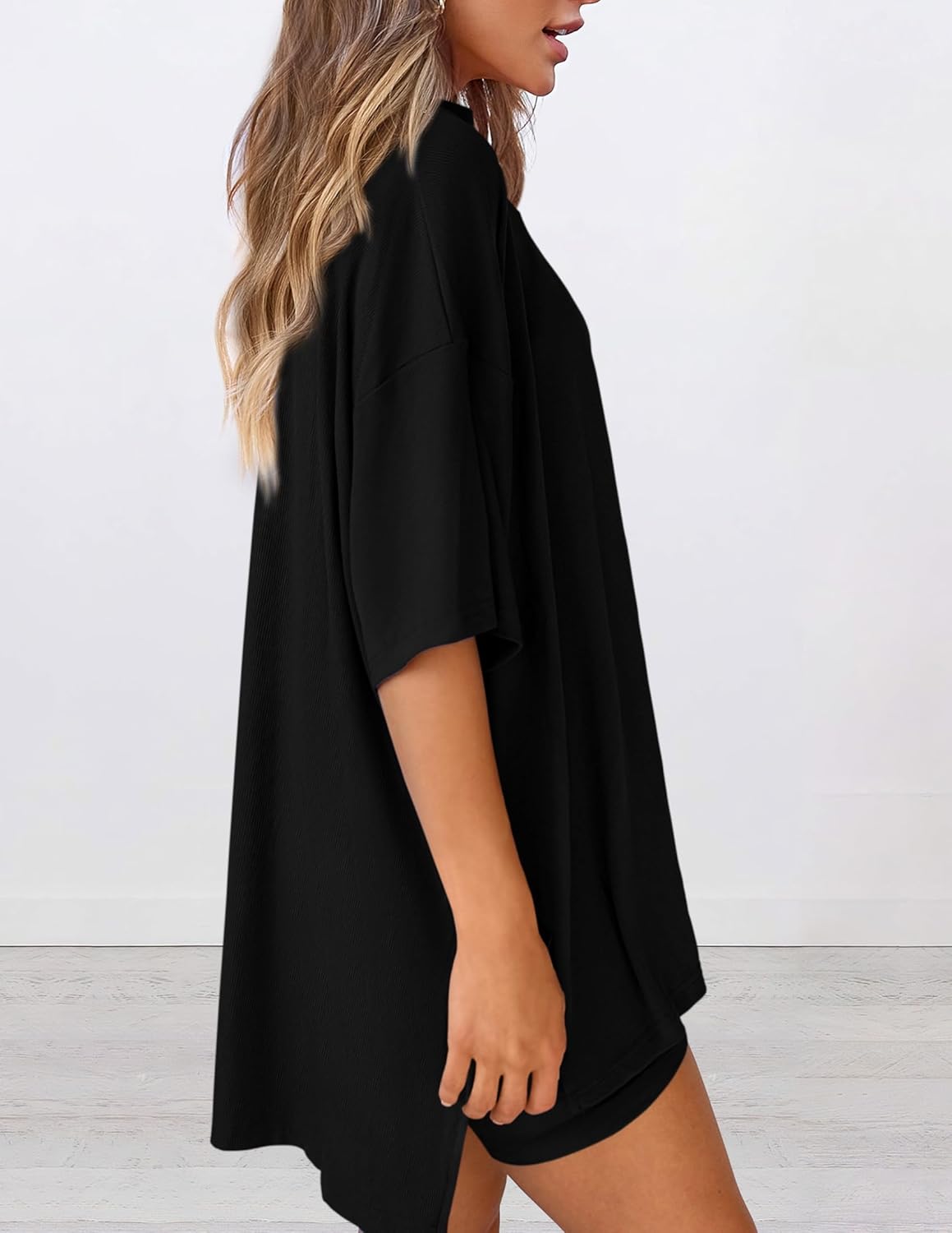 Thumbnail 4 de PRETTYGARDEN 2-Piece Lounge Set 2026 — Oversized Shirt & Shorts